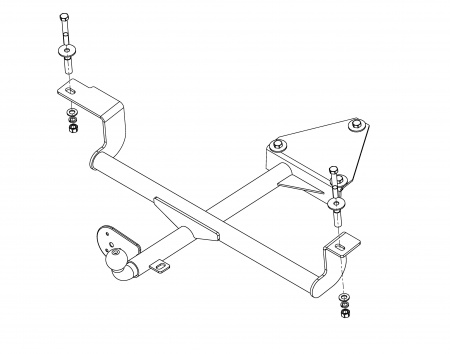 Фаркоп VAZ-60 Автос 2110, 2111, 2112, 2170, 2171, 2172 от магазина ФаркопРос